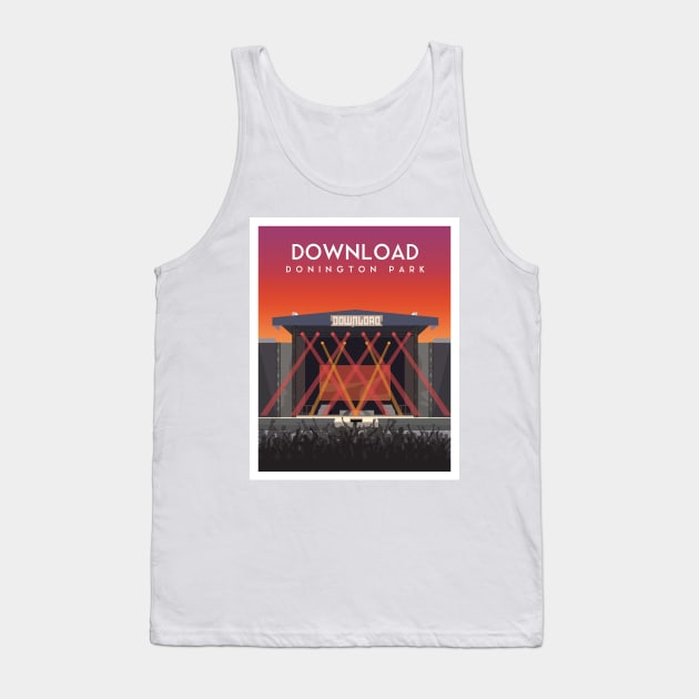 Download Festival, Donington Park, Leicestershire UK Tank Top by typelab